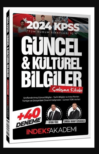 2024 KPSS Güncel ve Kültürel Bilgiler Çalışma Kitabı (40 Deneme İlavel