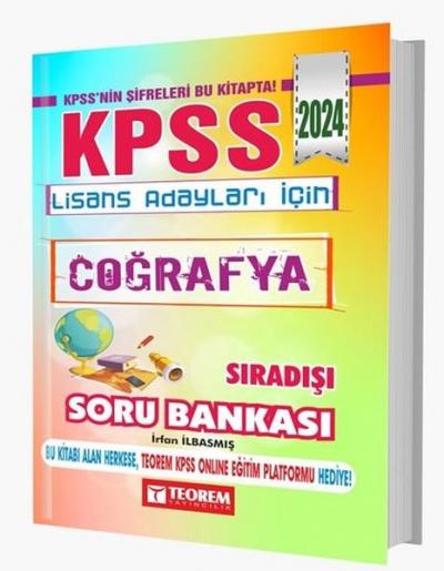 2024 KPSS Lisans Coğrafya Sıradışı Soru Bankası İrfan İlbasmış