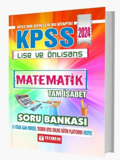 2024 KPSS Lise Ön Lisans Tam İsabet Matematik Soru Bankası Kolektif