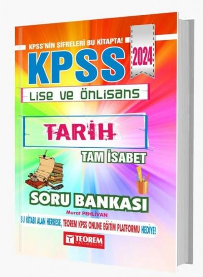 2024 KPSS Lise Ön Lisans Tam İsabet Tarih Soru Bankası Kolektif