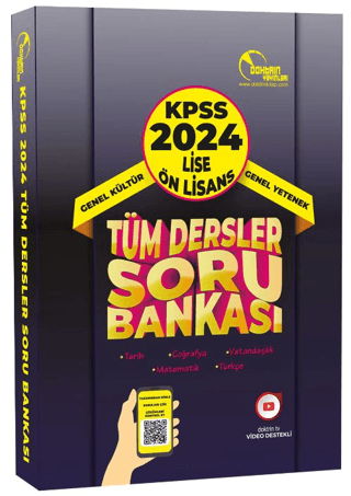 2024 KPSS Lise Ön Lisans Tüm Dersler Tek Kitap Soru Bankası Kolektif