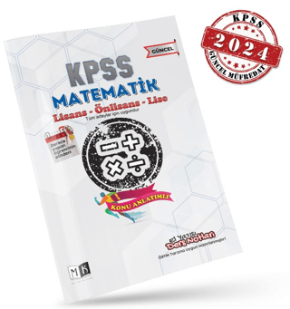 2024 KPSS Matematik El Yazısı Ders Notları Kitabı Kolektif