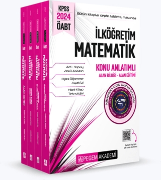 2024 KPSS ÖABT İlköğretim Matematik Konu Anlatımlı (4 Kitap) Kolektif