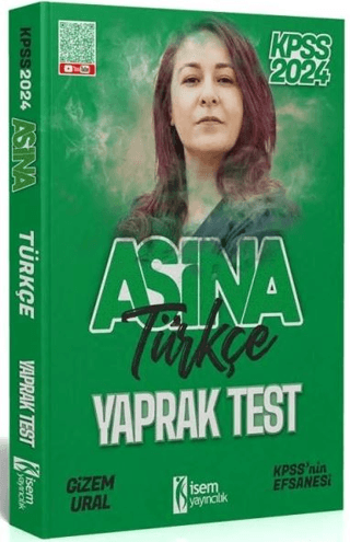 2024 KPSS Aşina Türkçe Yaprak Test Kolektif