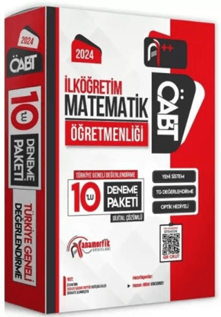 2024 ÖABT İlköğretim Matematik Öğretmenliği Türkiye Geneli 10 Deneme D