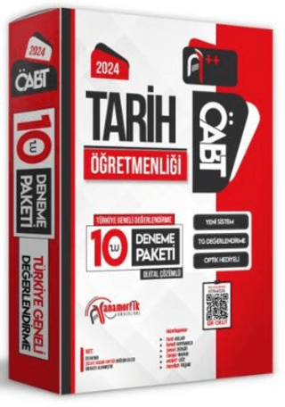 2024 ÖABT Tarih Öğretmenliği Türkiye Geneli 10 Deneme Dijital Çözümlü 