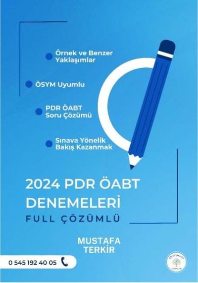 2024 PDR ÖABT Denemeleri Full Çözümlü Mustafa Terkir