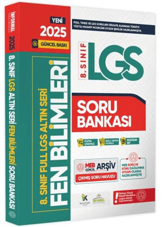 2025 8. Sınıf Full LGS Altın Seri Fen Bilimleri MEB Çıkmış Soru Bankas