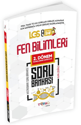 2025 8.Sınıf LGS Fen Bilimleri 2. Dönem Soru Bankası Kolektif