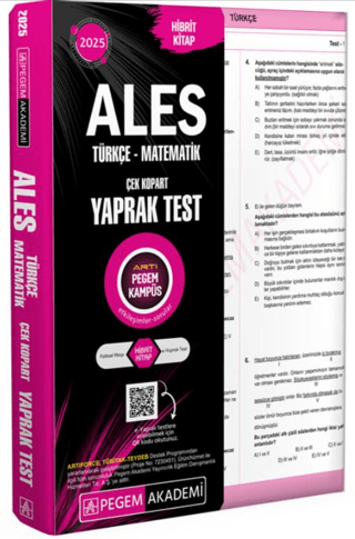 2025 ALES Çek Kopart Yaprak Test Kollektif