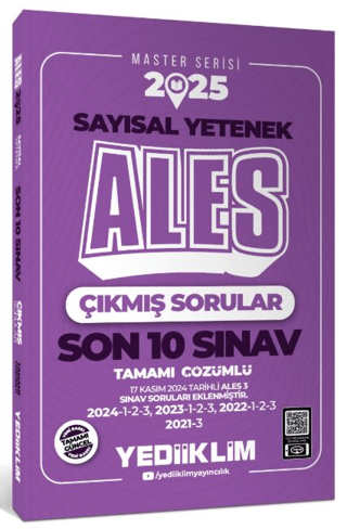 2025 ALES Master Serisi Sayısal Yetenek Tamamı Çözümlü Son 10 Sınav Çı