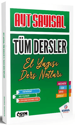 2025 AYT Sayısal Tüm Dersler El Yazısı Ders Notları Kolektif