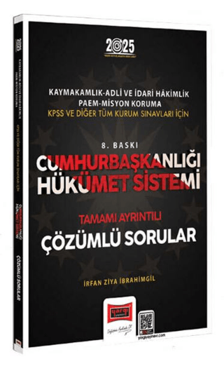 2025 Cumhurbaşkanlığı Hükümet Sistemi Çözümlü Sorular İrfan Ziya İbrah