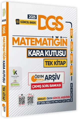 2025 DGS Kara Kutu Matematik Tek Kitap ÖSYM Arşiv Çıkmış Soru Bankası 