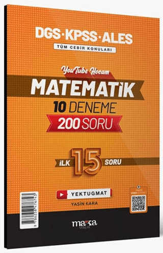 2024 DGS KPSS ALES Matematik 10 Deneme Kolektif