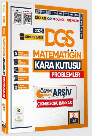 2025 DGS Matematiğin Kara Kutusu 2. Cilt Problem Konu Özetli Dijital Ç