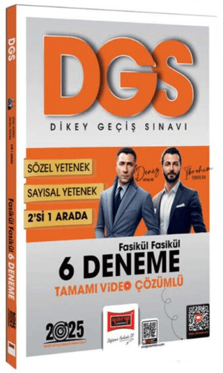 2025 DGS Sayısal-Sözel 2'si Bir Arada Fasikül Fasikül 6 Deneme Tamamı 