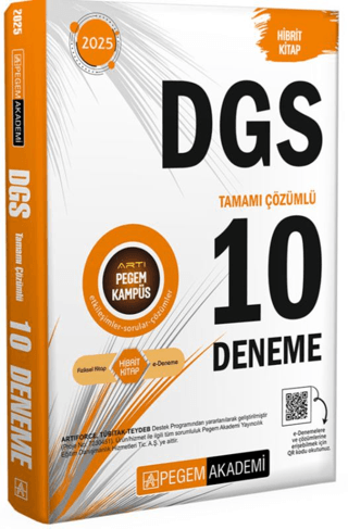 2025 DGS Tamamı Çözümlü 10 Deneme Kollektif