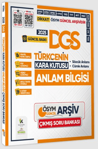 2025 DGS Türkçenin Kara Kutusu Anlam Bilgisi (Sözcük-Cümle) PDF ve Vid