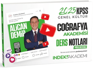 2025 KPSS Coğrafya Akademisi Video Ders Notları Alican Demir