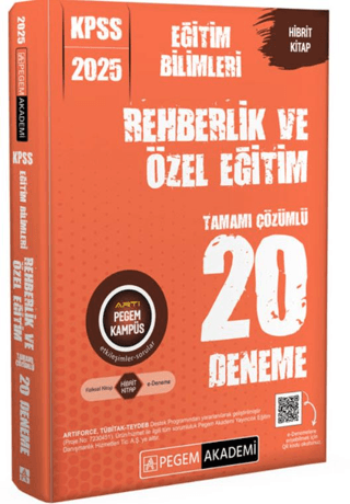 2025 KPSS Eğitim Bilimleri Rehberlik ve Özel Eğitim Tamamı Çözümlü 20 