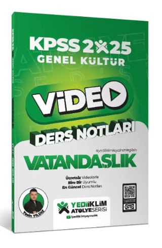 2025 KPSS Genel Kültür Vatandaşlık Video Ders Notları Yasin Yıldız