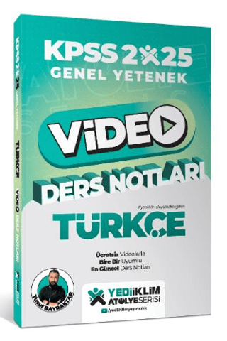 2025 KPSS Genel Yetenek Atölye Serisi Türkçe Video Ders Notları Yusuf 