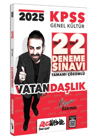 2025 KPSS GK Vatandaşlık Tamamı Çözümlü 22 Deneme Sınavı Özgür Özkınık