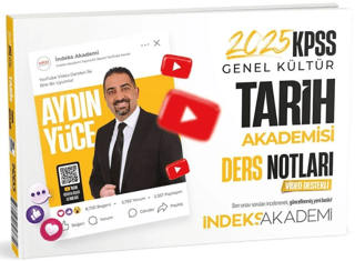 2025 KPSS Tarih Akademisi Video Ders Notları Aydın Yüce