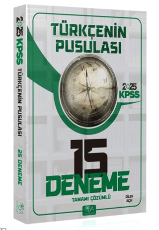 2025 KPSS Türkçenin Pusulası 15 Deneme Çözümlü Dilek Açık