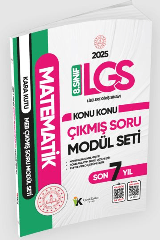 2025 LGS 8. Sınıf Matematik Konu Konu Son 7 Yıl MEB Çıkmış Soru Modül 