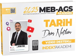 2025 MEB-AGS Akademisi Tarih Video Ders Notları Aydın Yüce