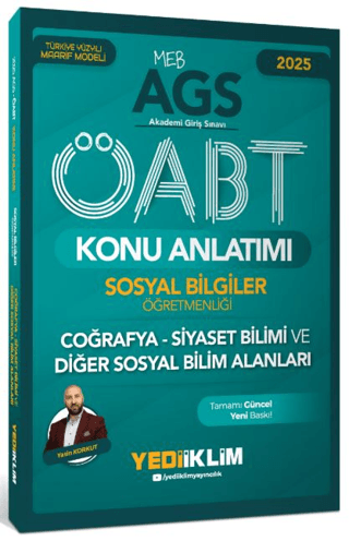 2025 MEB AGS ÖABT Sosyal Bilgiler Öğretmenliği Coğrafya - Siyaset Bili