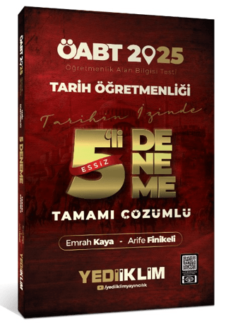 2025 ÖABT Tarih Öğretmenliği Tamamı Çözümlü Eşsiz 5 Deneme Emrah Kaya