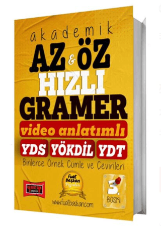 2025 YDS YÖKDİL YDT Akademik Az & Öz Hızlı Gramer Fuat Başkan