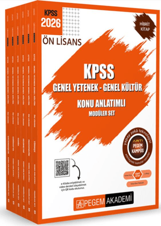 2026 KPSS Ön Lisans Konu Anlatımlı Modüler Set Genel Yetenek Genel Kül