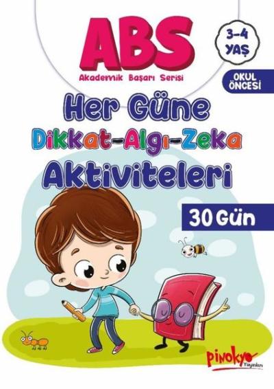 3 - 4 Yaş ABS - Her Güne Dikkat Algı Zeka Aktiviteleri 30 Gün Buçe Day