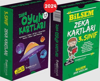 3. sınıf Bilsem Zeka Kartları / 8-9 Yaş Zeka Oyun Kartları Kolektif