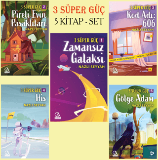 3 Süper Güç Seti - 5 Kitap Takım Nazlı Seyyah