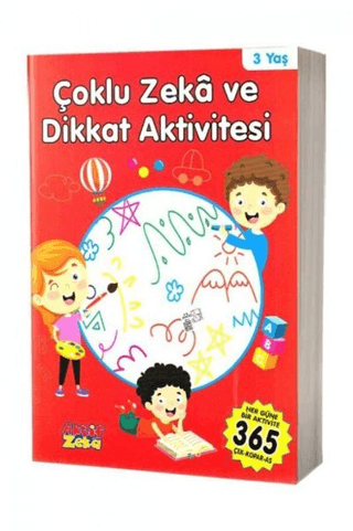 3 Yaş Çoklu Zeka ve Dikkat Aktivitesi - Kırmızı Kitap Kolektif