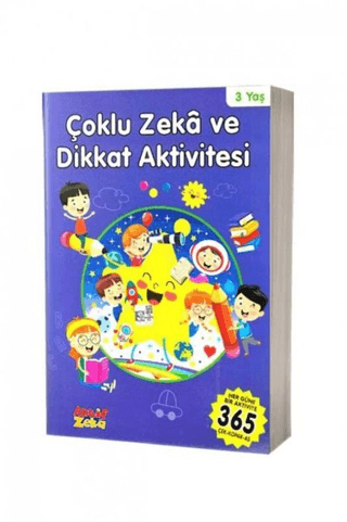 3 Yaş Çoklu Zeka ve Dikkat Aktivitesi - Mavi Kitap Kolektif