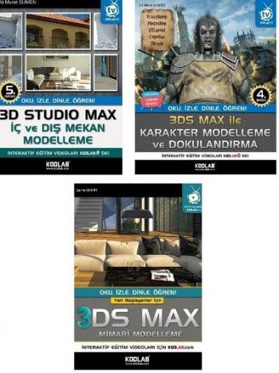 3D Studio Max Eğitim Seti (3 Kitap Takım) Kolektif