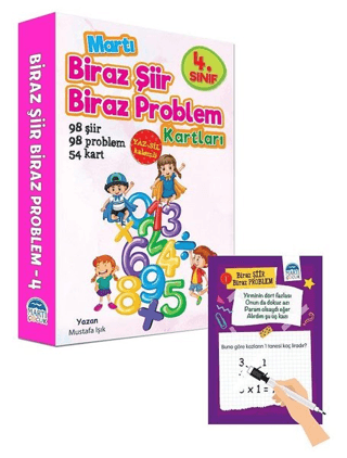 4. Sınıf Biraz Şiir Biraz Problem Kartları - Yaz Sil Kalemli Mustafa I