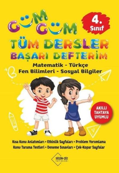 4. Sınıf Güm Güm Tüm Dersler Başarı Defterim Matematik - Türkçe - Fen 