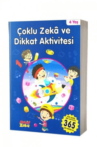 4 Yaş Çoklu Zeka ve Dikkat Aktivitesi - Mavi Kitap Kolektif