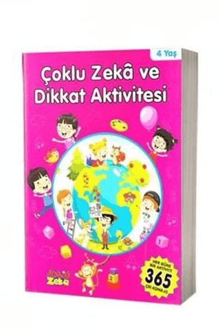 4 Yaş Çoklu Zeka ve Dikkat Aktivitesi - Pembe Kitap Kolektif