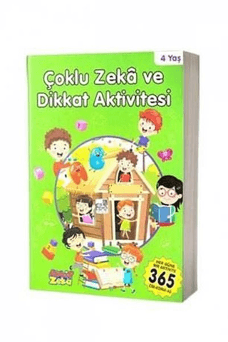 4 Yaş Çoklu Zeka ve Dikkat Aktivitesi - Yeşil Kitap Kolektif