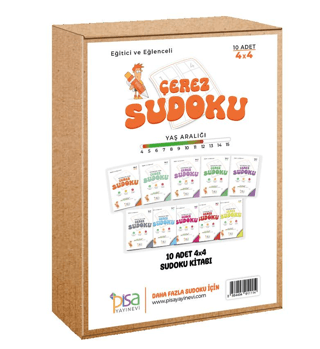 4x4 Eğitici ve Eğlenceli 10 Adet Çerez Sudoku Set Kolektif