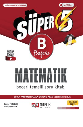 5. Sınıf matematik (B) Beceri Temelli Soru Kitabı Özgür Tazecan