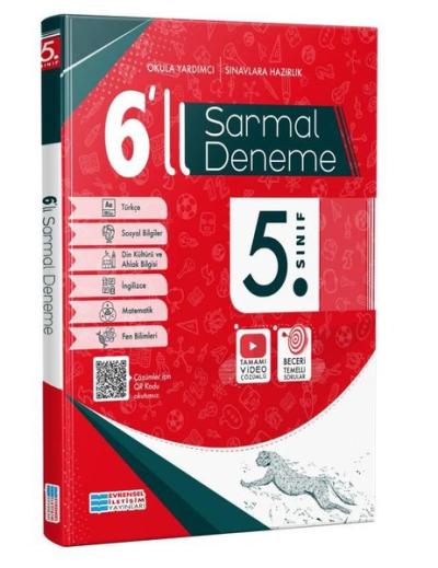 5. Sınıf Tüm Dersler 6'lı Sarmal Deneme (Video Çözümlü) Kolektif